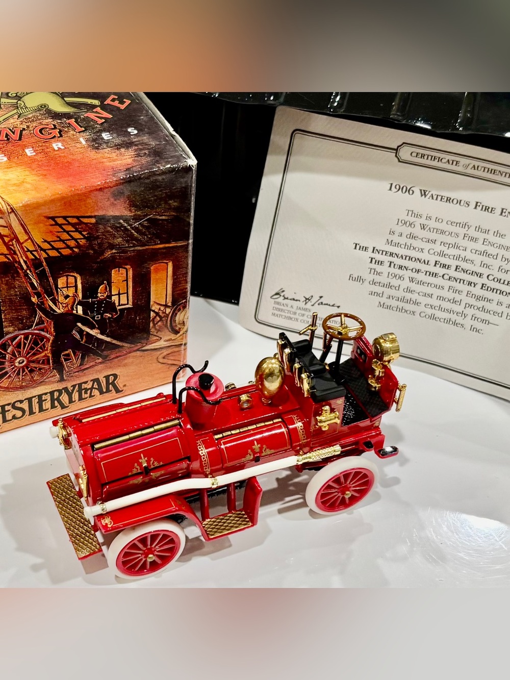 Matchbox Models of Yesterday      1906 Waterous Fire Engine YFE23-M Collectible
